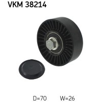 VKM 38214 SKF Паразитный / ведущий ролик, Поліклиновий ремінь