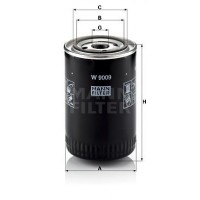 W 9009 MANN-FILTER Масляний фільтр