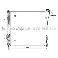 HY2305 AVA QUALITY COOLING Радіатор охолодження двигуна