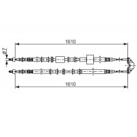 1 987 477 936 BOSCH Тросик, cтояночный тормоз