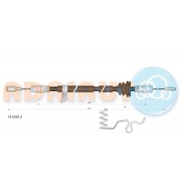 1302202 ADRIAUTO FORD Трос гальм зад лів. Transit 12-