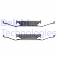 LX0074 DELPHI Комплектуючі колодки дискового гальма