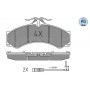 025 290 7620/PD MEYLE Комплект гальмівних колодок дисковий гальм