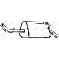 70545 WALKER Глушник вихлопних газів кінцевий