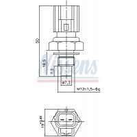 207043 NISSENS Датчик температура охолоджувальної рідини