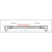 4114672 METZGER Гальмівний шланг