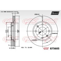 875605 MAXTECH Гальмівний диск