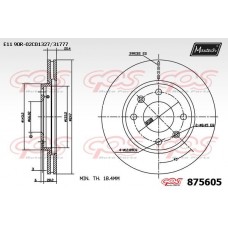875605 MAXTECH Гальмівний диск