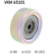 VKM 65101 SKF Паразитный / ведущий ролик, Поліклиновий ремінь