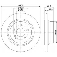 8DD 355 108-861 HELLA PAGID Гальмівний диск