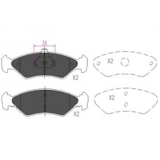 KBP-4533 KAVO PARTS Комплект гальмівних колодок дисковий гальм