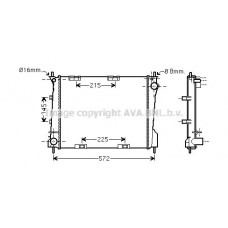 RT2371 AVA QUALITY COOLING Радіатор охолодження двигуна