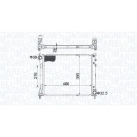 350213209200 MAGNETI MARELLI Радіатор охолодження двигуна