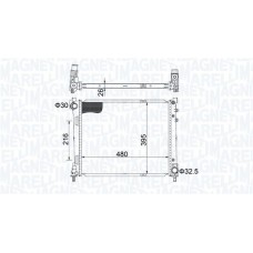 350213209200 MAGNETI MARELLI Радіатор охолодження двигуна
