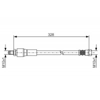 1 987 481 001 BOSCH Гальмівний шланг