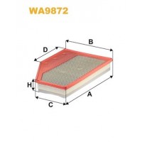 WA9872 WIX FILTERS Повітряний фільтр