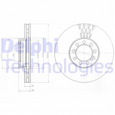 BG9062 DELPHI Гальмівний диск