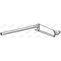 21204 WALKER Середній глушник вихлопних газів