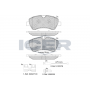 142116-203 ICER Комплект гальмівних колодок дисковий гальм