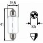 8GM 002 091-261 HELLA Лампа розжарювання, Фара заднього ходу