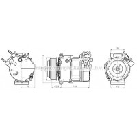 AUAK354 AVA QUALITY COOLING Компресор кондиціонера