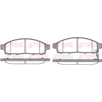 1242.01 REMSA КомплеК т гальмівних колодок, дискове гальмо