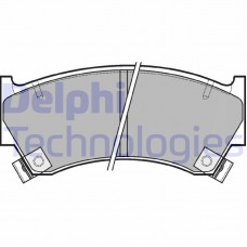 LP1590 DELPHI Комплект гальмівних колодок дисковий гальм