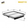 WA9715 WIX FILTERS Повітряний фільтр