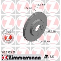 185.3955.20 ZIMMERMANN Гальмівний диск