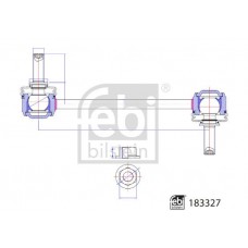 183327 FEBI BILSTEIN Тяга стійка стабілізатор
