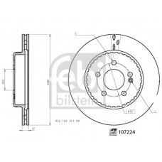 107224 FEBI BILSTEIN Гальмівний диск