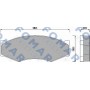 FO 441581 FOMAR Friction Комплект гальмівних колодок дисковий гальм