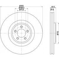 8DD 355 129-071 HELLA PAGID Гальмівний диск