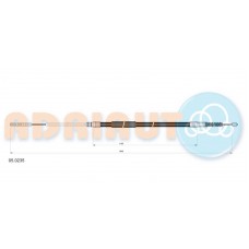 05.0235 ADRIAUTO Тросик, cтояночный тормоз