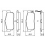 0 986 495 387 BOSCH Комплект гальмівних колодок дисковий гальм