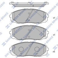 SP1688 Hi-Q Комплект гальмівних колодок дисковий гальм