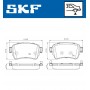 VKBP 90060 E SKF Комплект гальмівних колодок дисковий гальм