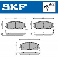 VKBP 80436 A SKF Комплект гальмівних колодок дисковий гальм