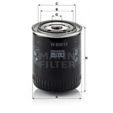 W 930/12 MANN-FILTER Масляний фільтр