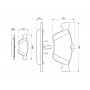 0 986 494 001 BOSCH Комплект гальмівних колодок дисковий гальм