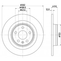 8DD 355 126-991 HELLA PAGID Гальмівний диск