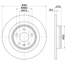 8DD 355 126-991 HELLA Гальмівний диск