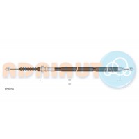 07.0236 ADRIAUTO Тросик, cтояночный тормоз