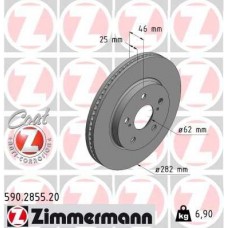 590.2855.20 ZIMMERMANN Гальмівний диск