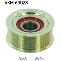 VKM 63028 SKF Паразитный / ведущий ролик, Поліклиновий ремінь
