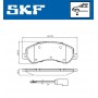 VKBP 80091 E SKF Комплект гальмівних колодок дисковий гальм