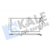 378300 KALE OTO RADYATÖR Конденсатор кондиціонера