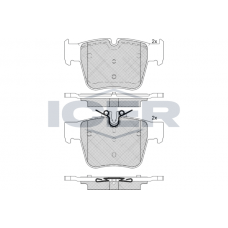 182271 ICER Комплект гальмівних колодок дисковий гальм