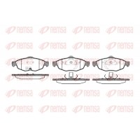 0812.02 REMSA КомплеК т гальмівних колодок, дискове гальмо