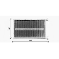BW6615 AVA QUALITY COOLING Теплообмінник обігрів салону
